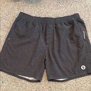 Vuori Men's Charcoal Athletic Shorts